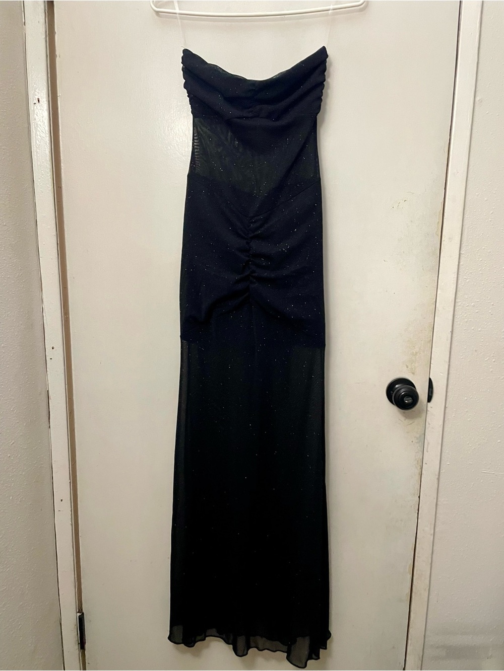 Dolls Kill Blue Blush Strapless Black Evening dress size small NEW
